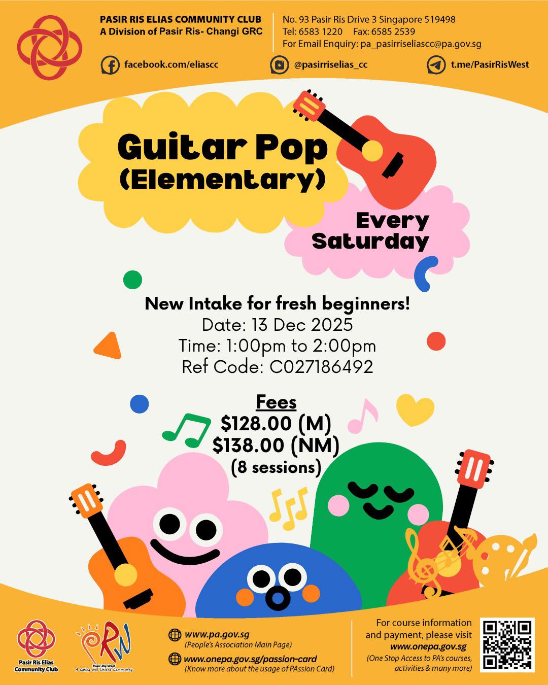 An acoustic guitar with sheet music, suggesting learning and music.