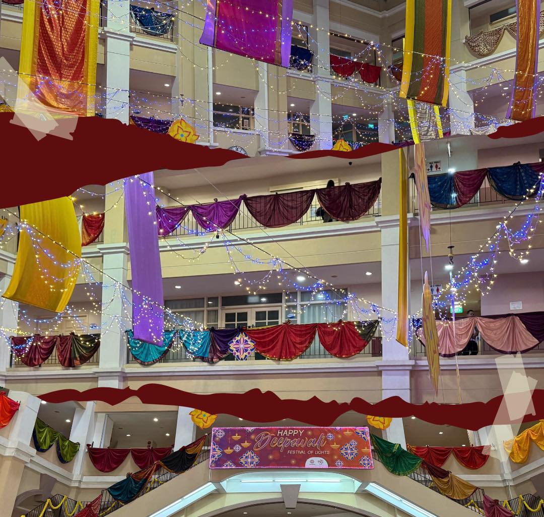Vibrant saree decorations for Deepavali at Pasir Ris Elias Community Club