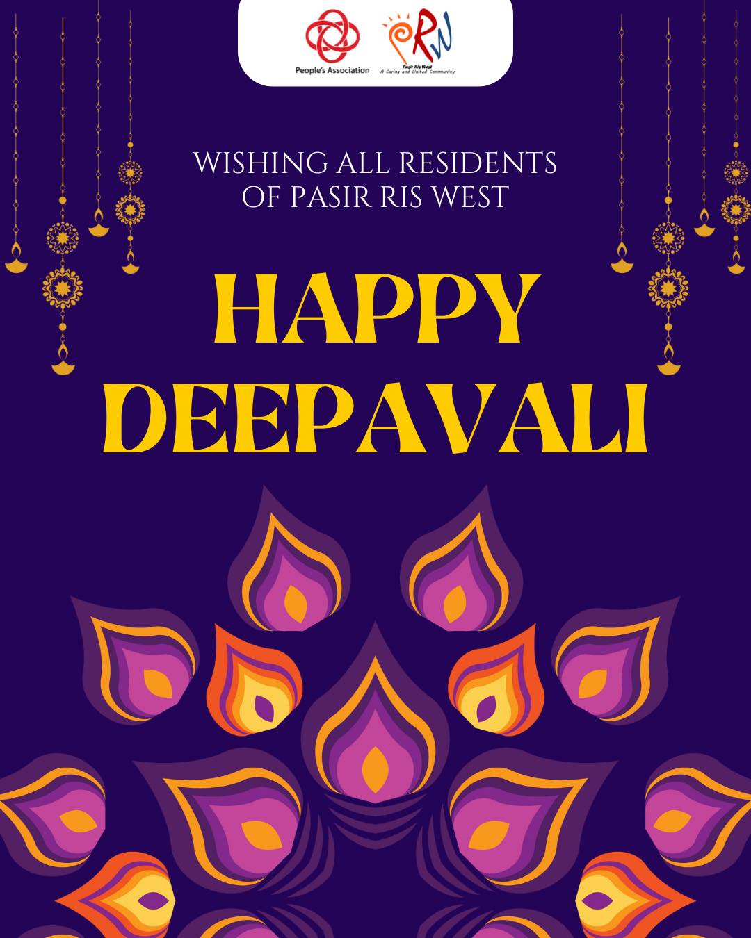 Deepavali greetings and community center notice