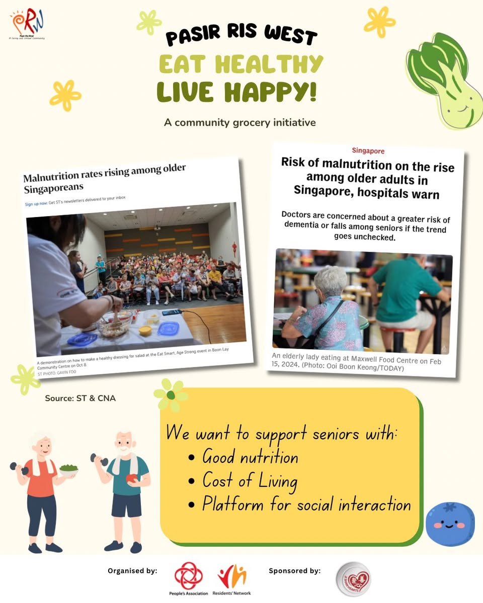 Seniors receiving essential items at the West Plaza event