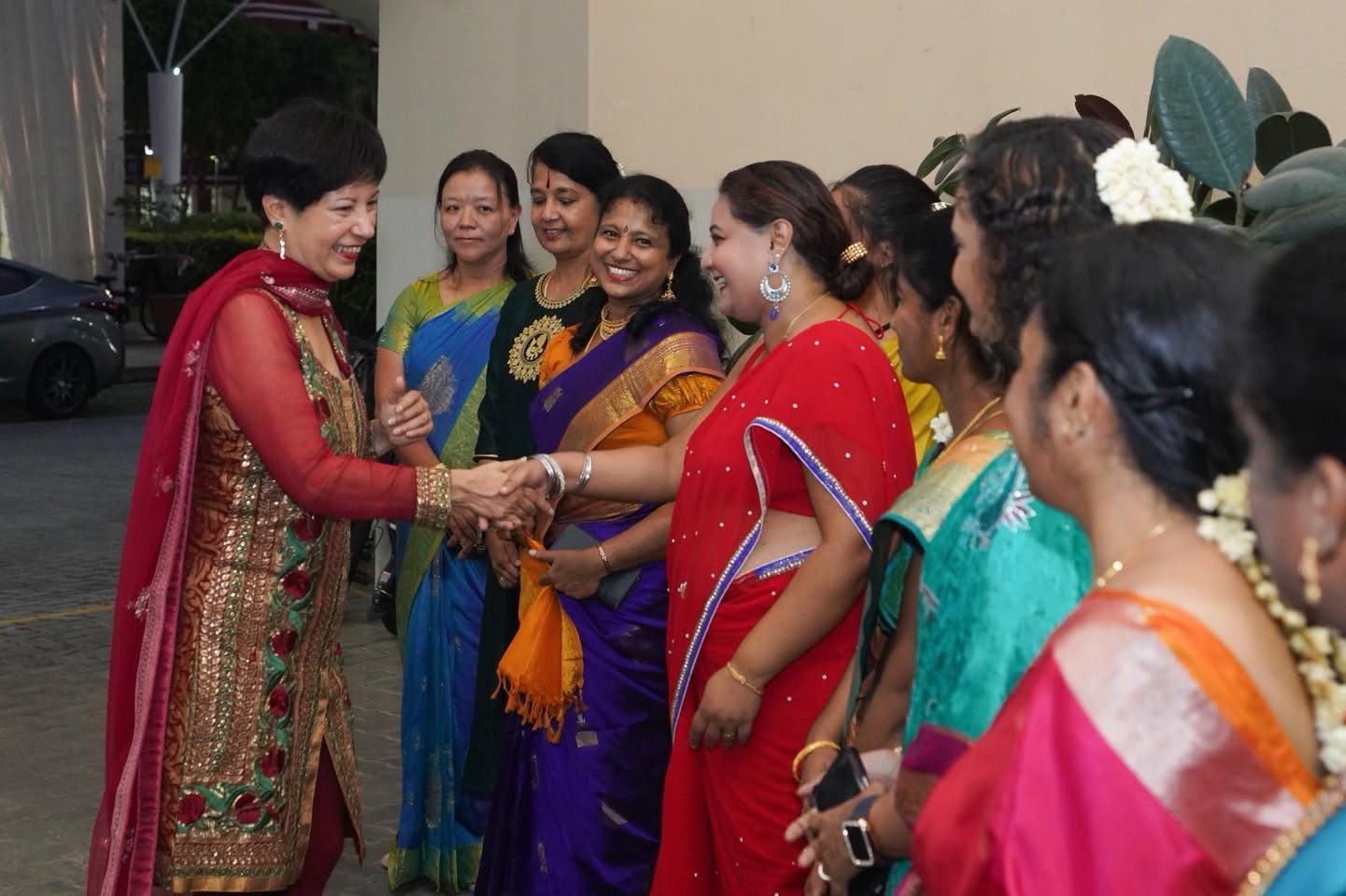 Traditional lamp lighting ceremony at Elias CC to usher in Deepavali.