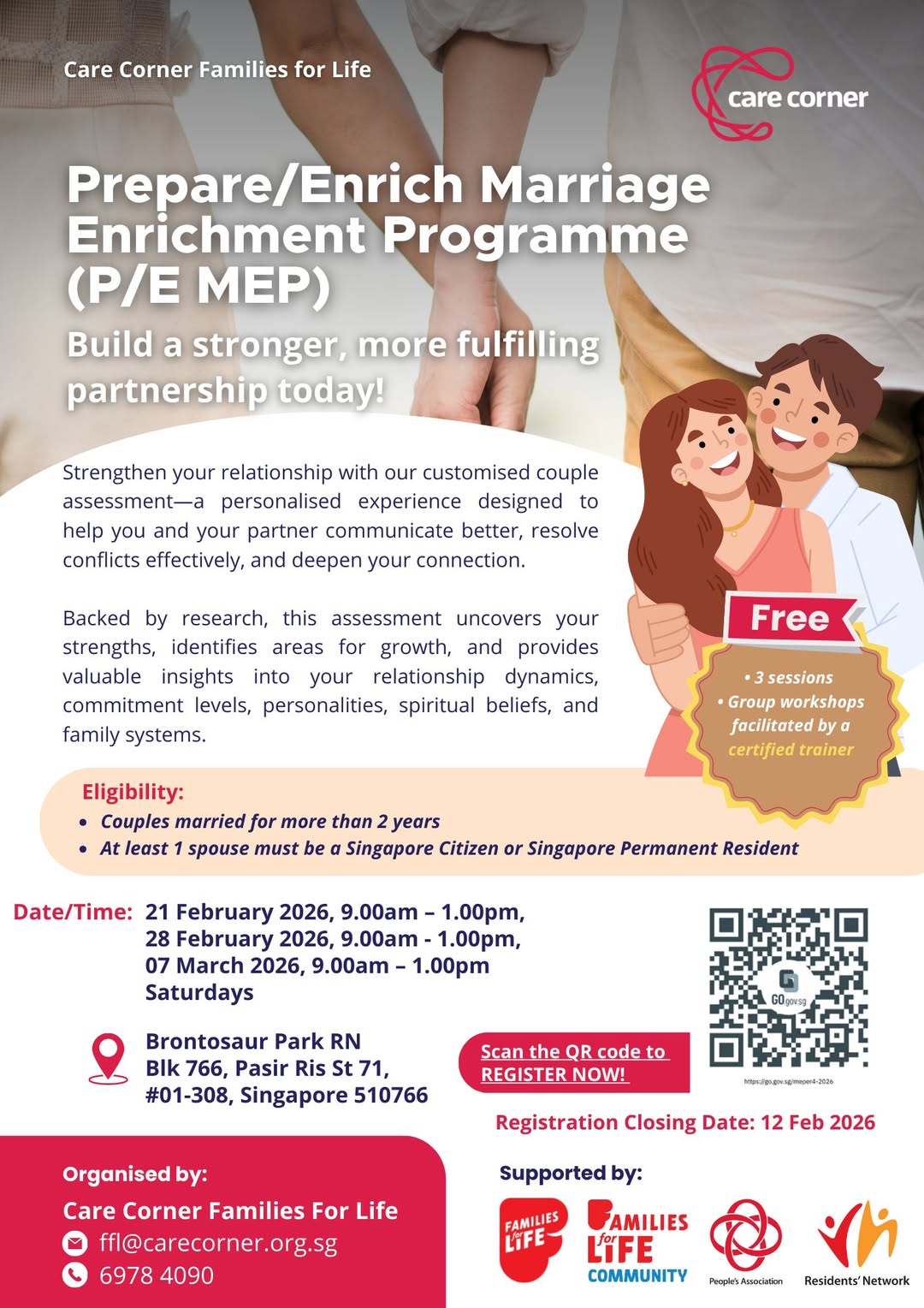 Free Marriage Enrichment Workshop 2026 | Pasir Ris, SG