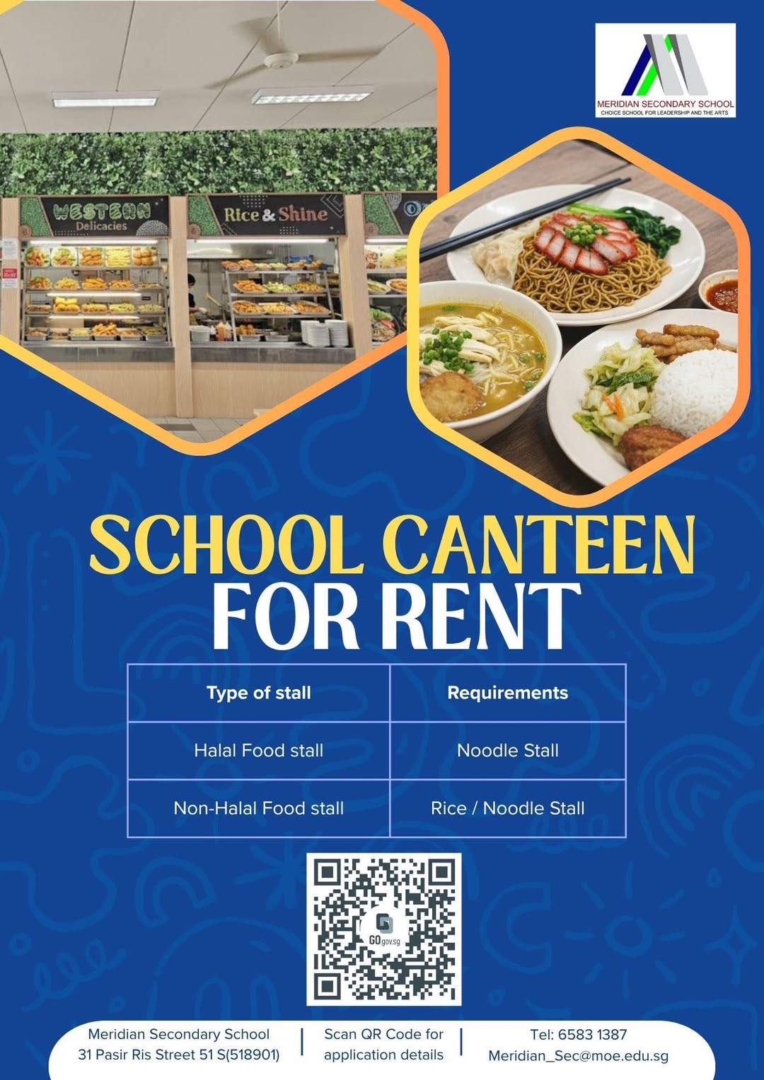 An inviting view of a school canteen, symbolizing new opportunities for food vendors.