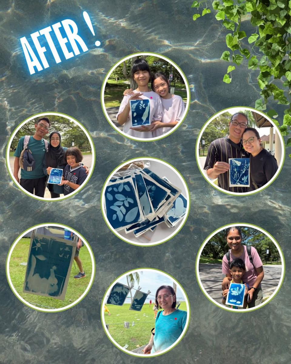 A beautifully detailed cyanotype print showcasing local flora.