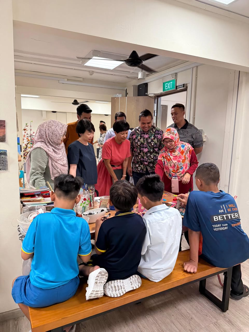 Scenes from the visit to Muhammadiya Welfare Home
