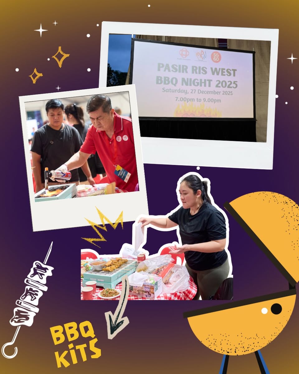 Happy faces at the Pasir Ris West community BBQ night