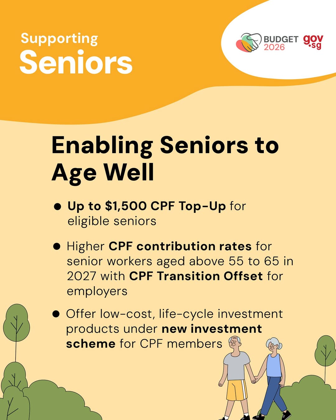 Seniors engaging in community activities in Singapore