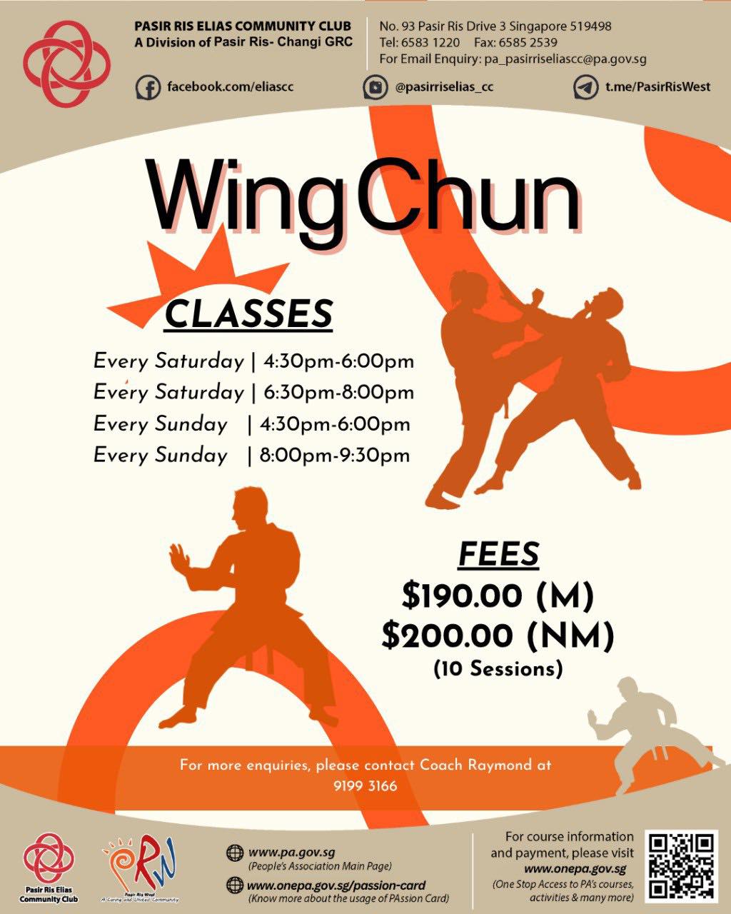 Wing Chun practitioners in a training session